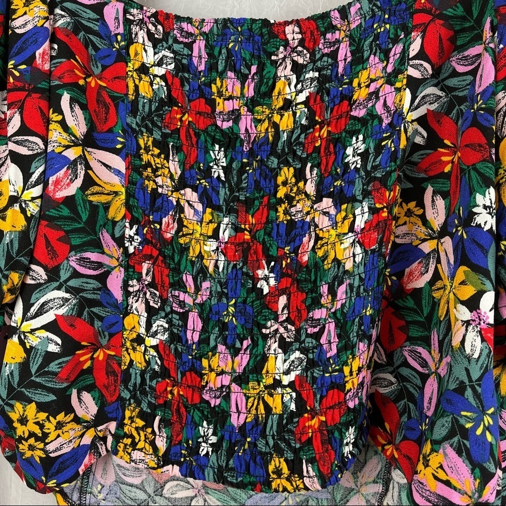 Eloquii Elements sweetheart multi color crop top Size 18 - Picture 6 of 9